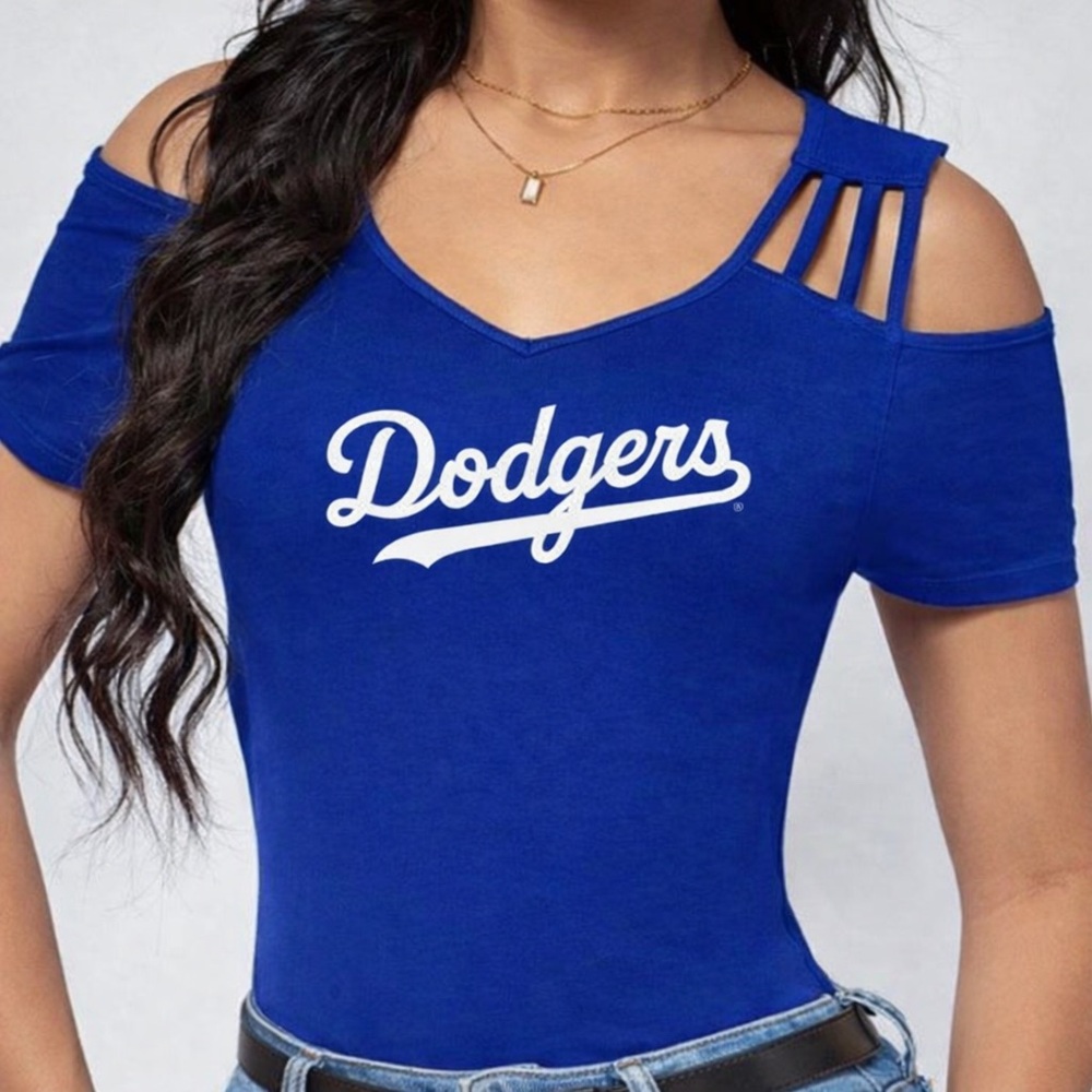 Blue Dodgers Women's Top